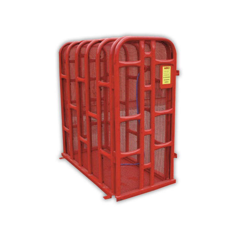 Truck tyre inflation safety cage