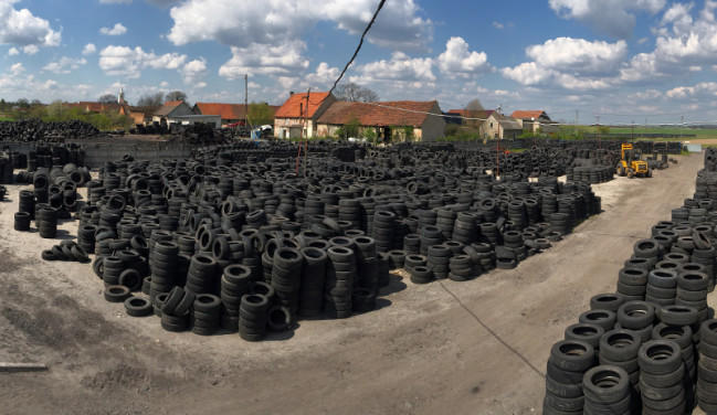 Coton - Tyre yard in Buszyce